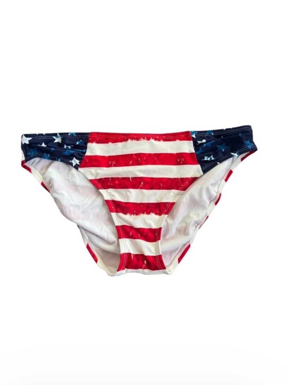 Catalina White & Red Stripe Bikini Bottoms size XL